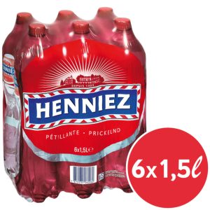 Henniez pétillante pack 6 x 1.5 l (rouge)