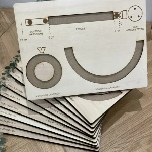 Planche gabarit à personnaliser en bois