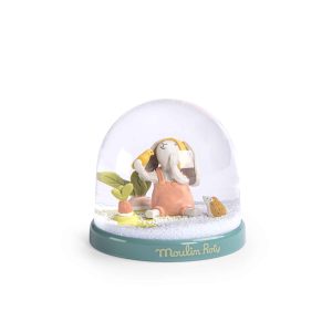 BOULE À NEIGE . « TROIS PETITS LAPINS »
