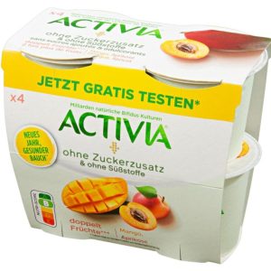 Activia Mangue-Abricot sans Sucre 4x 115g