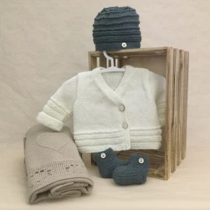 Maxi Coffret Trousseau Naissance Layette BEBEDAMOUR – Ardoise