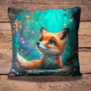 Housse de coussin (face avant) – Renard