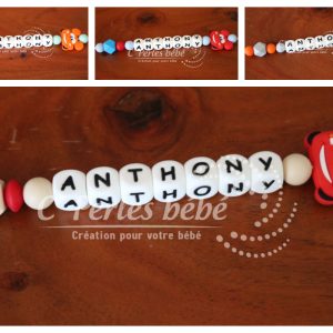 Attache tétine Disney Cars