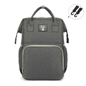 Sac À Langer À Dos Fashion Gris