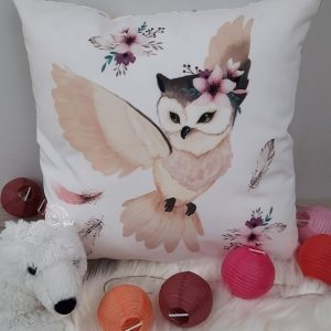 Coussin Carré Hiboux