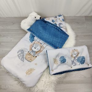 Chancelière – Gants Lion Montgolfière Minky jean