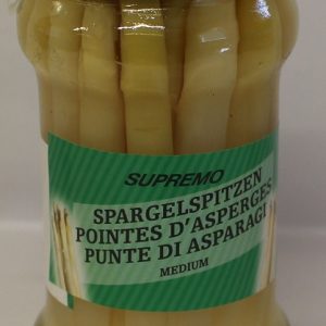 Asperge pointe blanche Supremo 180 g net (non égoutter)