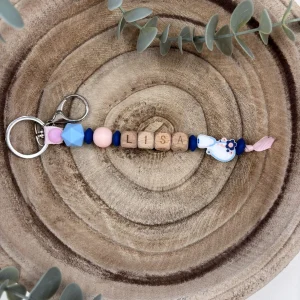 Porte-clé  stéthoscope et bleu marine