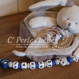 Attache doudou renard