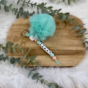Porte-clé Maman avec pompon