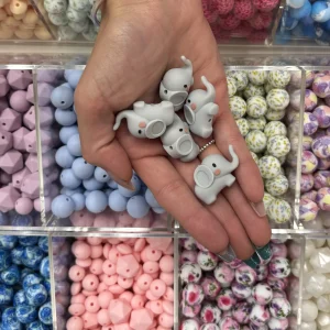 lot de 10 perles éléphant