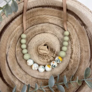 Collier d’allaitement printemps doré