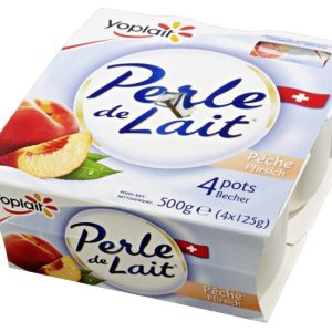 Perle de Lait Pêche Yoplait 4X 125 g