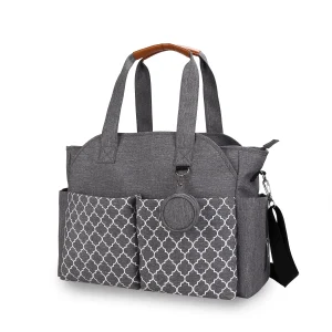 Sac À Langer Avec Bandoulière Gris