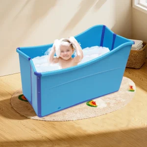 Grande Baignoire Pliante Bleu