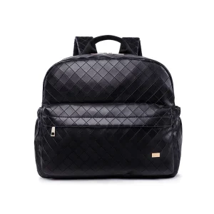 Sac À Langer En Cuir Pu Noir