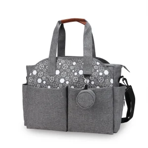 Sac À Langer Avec Bandoulière Gris