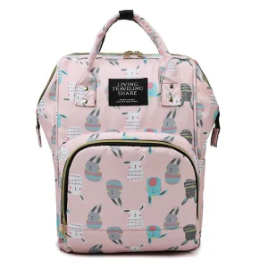 Sac À Langer À Motif Lapin Rose