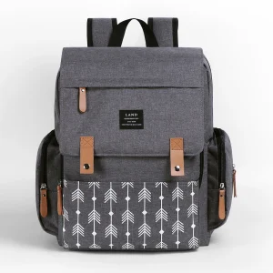 Sac À Langer Bicolore Flèche Grise