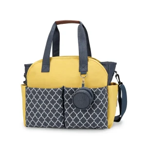 Sac À Langer Bandoulière Jaune-bleu