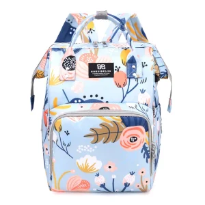 Sac À Langer À Dos Jardin Bleu