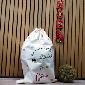 Hotte de noël Enfant personnalisable