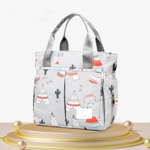 Sac À Langer À Bandoulière Gris