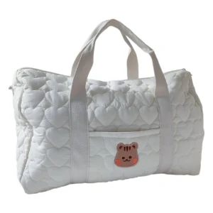 Grand Sac À Langer Fourre Tout Blanc