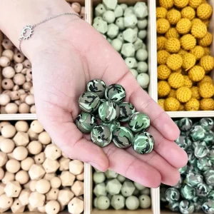Lot de 10 perles militaire – existe en plusieurs formes