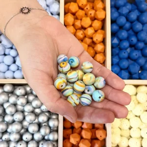 Perle arlequin 12 mm