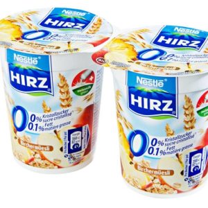 Yogourt Birchermüesli 0% HIRZ Nestlé 180g 2x