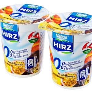 Yogourt Pêche-Maracuja 0% HIRZ 180 g 2x
