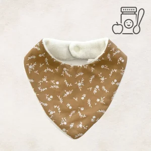 Bavoir bandana Camel – cadeau naissance made in France