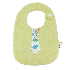 Bavoir cravate en éponge de coton