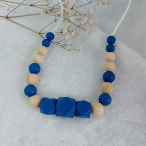 Collier allaitement en bois et silicone alimentaire