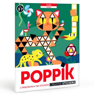 Poster créatif + 750 stickers JUNGLE (3-7 ans)