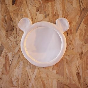 Miroir ours en céramique décoration
