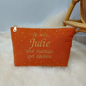 Pochette zippée à personnaliser