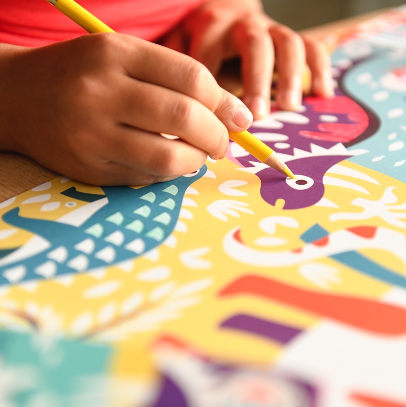Poster à colorier Dinosaures (dès 4 ans) – Image 3