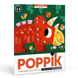 Poster créatif + 520 stickers LES DINOSAURES (3-7 ans)