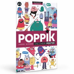 Poster pédagogique + 43 stickers NOS ÉMOTIONS (3-7 ans)