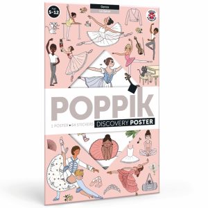 Poster pédagogique + 64 stickers LA DANSE (5-12 ans)