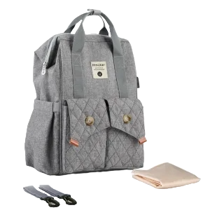 Sac À Dos À Langer Insular Gris