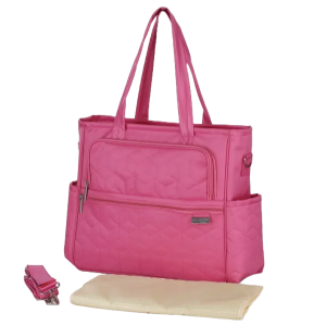 Sac À Langer Multifonctions À Bandoulière Rose