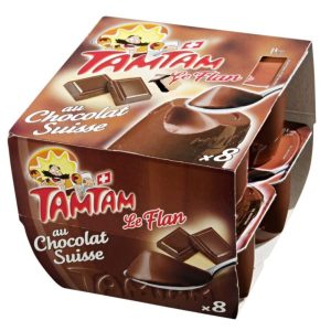 Flan Tam Tam Chocolat 100g 8 X