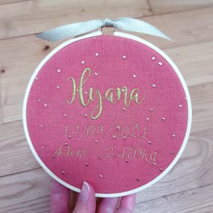 Timothé le tambourin brodé « souvenir »